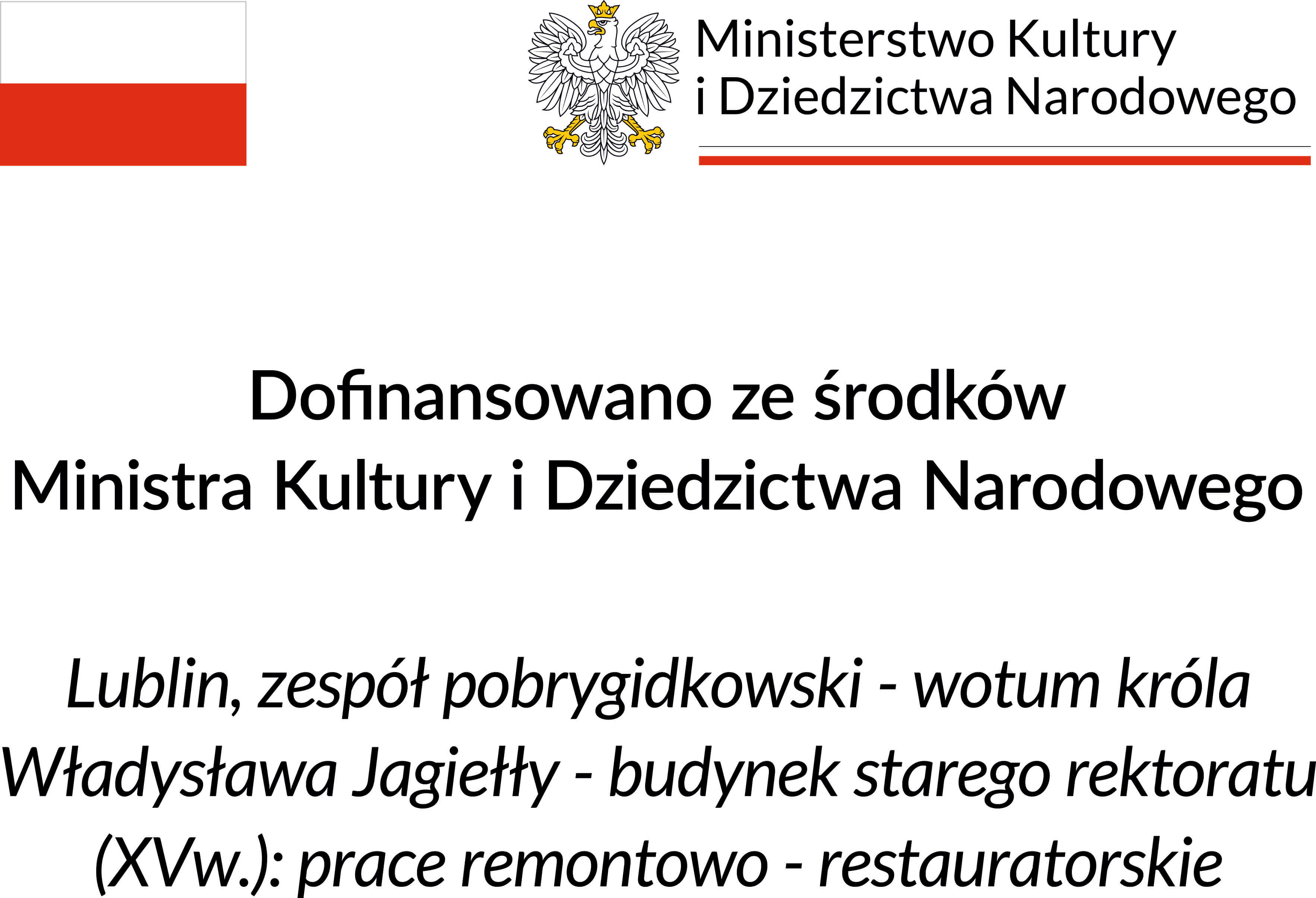 Dofinansowano ze środków Ministra Kultury i Dziedzictwa Narodowego